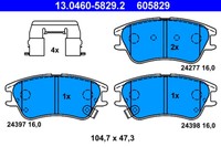 BremsbelÄGe Hyundai P. Atos 1.0-1.1 01-08
