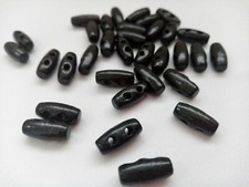 10 Mini schwarze Knebelknöpfe 15 mm (5/8") extra kleine Knebel für Babykleidung