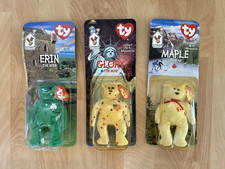Ty 1999 McDonald's Beanie Babies Erin Glory Maple 5.5" Lot of 3 In Package