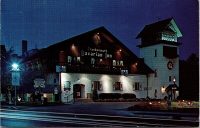 Vintage FRANKENMUTH, MICHIGAN BAVARIAN INN CHRISTMAS ON POSTCARD