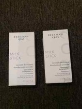 Lot Of 2 New In Box Beekman 1802 Milk Stick Invisible Deodorant 2.5 Oz
