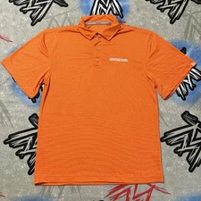 Whataburger Employee Orange Striped Men's S Polo Shirt