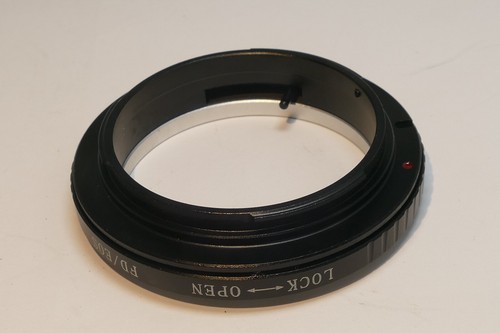 Canon FD Mount Lens to Canon EOS EF SLR Camera Adapter Ring T5 T6i T7i 90D - Picture 2 of 9