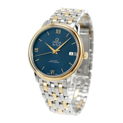 Omega De Ville Prestige Co-Axial 424.20.37.20.03.001 Blue Dial Men's Watch ''NEW''