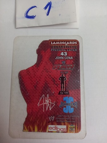 wwe LAMINCARDS - N° 065 al snow - PRESSING CATCH W RAW - EDIBAS / MUNDICROMO 43 - Picture 2 of 2