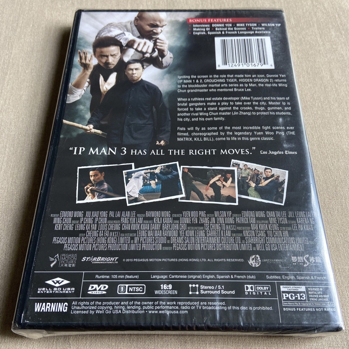 Ip Man 3 (DVD 2015) Donnie Yen Cult Martial Arts Action Mike