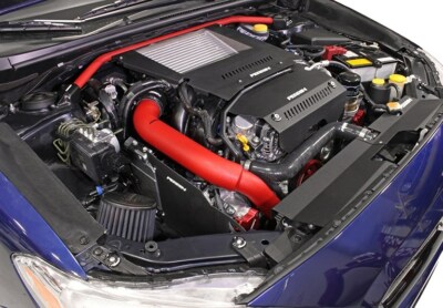 Perrin Red Aluminum Charge Pipe For Subaru 2015-2021 WRX FA20DIT 