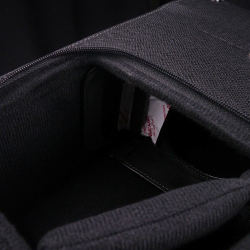 Borsa per fotocamera GARIZ nera etichetta in pelle nera BL-ZBMBK taglia media - Foto 8 di 9
