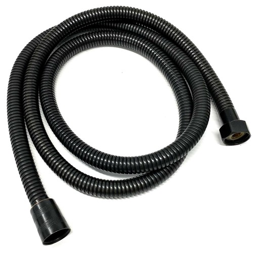 Duschkopf mit flexiblen Duschschlauch 1,5m Schwarz | Handbrause Brauseschlauch - Bild 5 von 5