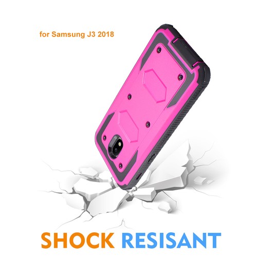 Galaxy J3 2018 Star/Orbit Ganzkörper robuste Holster Defender Hülle + Displayschutz - Bild 33 von 43