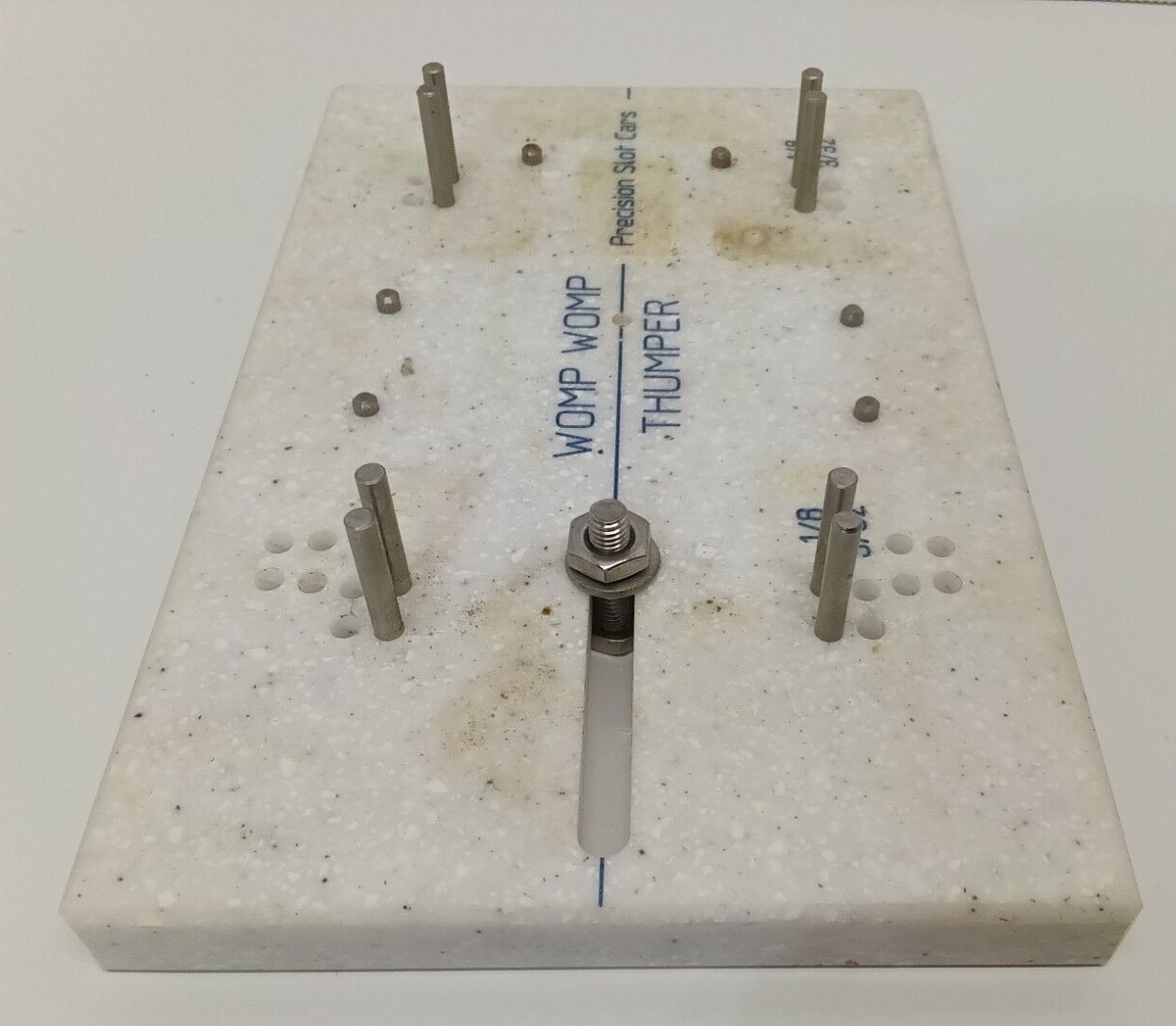 PRECISION SLOT CARS 1/32 SCALE WOMP WOMP & THUMPER SLOT CAR SET UP JIG