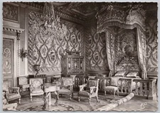 Fontainebleau Palace France Real Photo Postcard RPPC The Queen's Bedroom