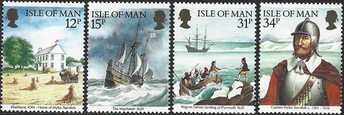 1986 Isle of Man Sg 321/324 Ameripex '86 International Stamp Exhibition MNH