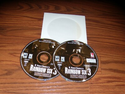 Tom Clancy's Rainbow Six 3 Raven Shield (PC, 2003) Near Mint CD-ROM Game w/key