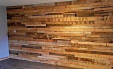 RECLAIMED PALLET WOOD  - Rustic Cladding / Bar / DIY / Planks - (2.5 sqm pack)