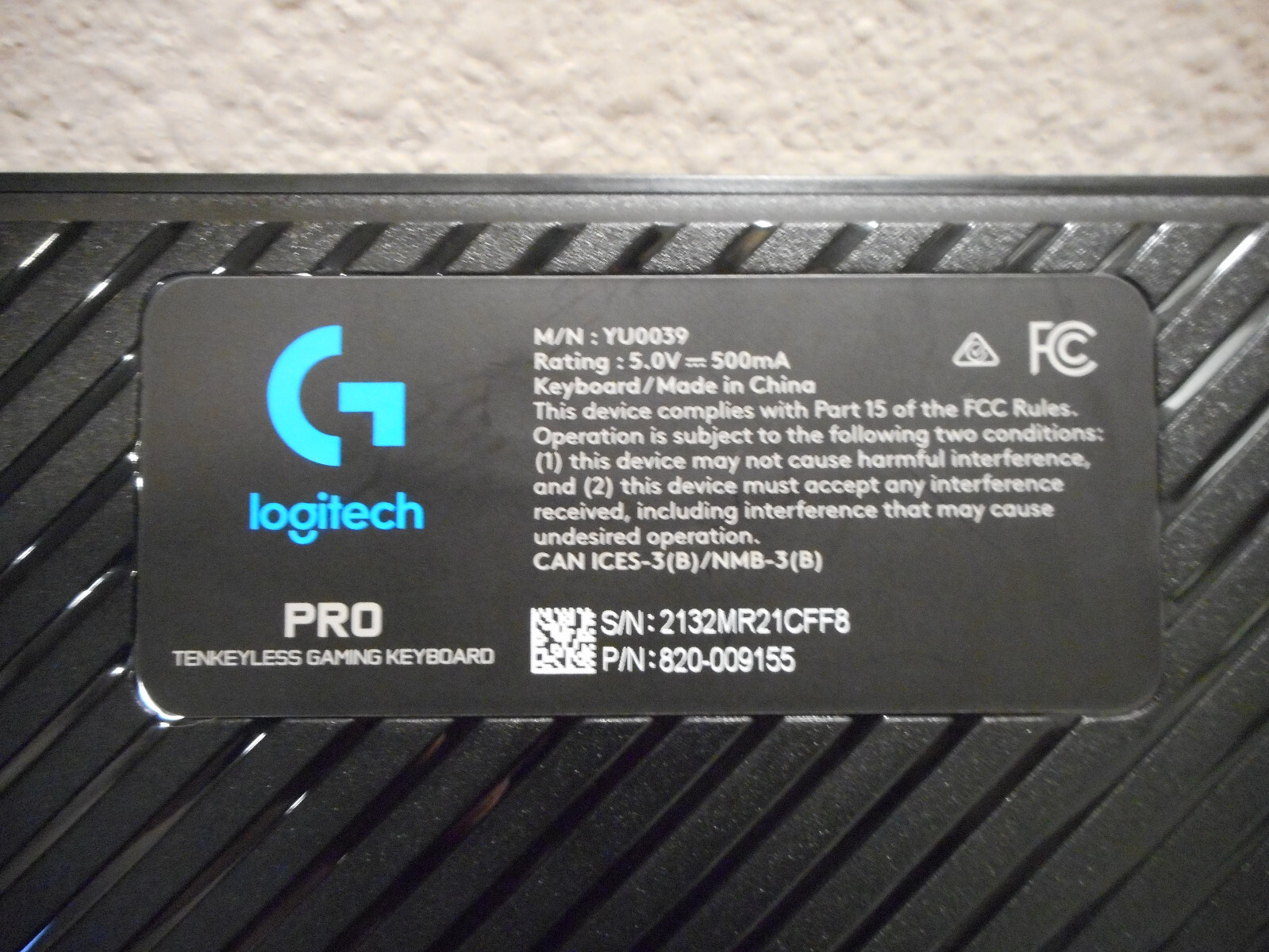 Logitech G Pro (920009388) Wired Gaming Keyboard