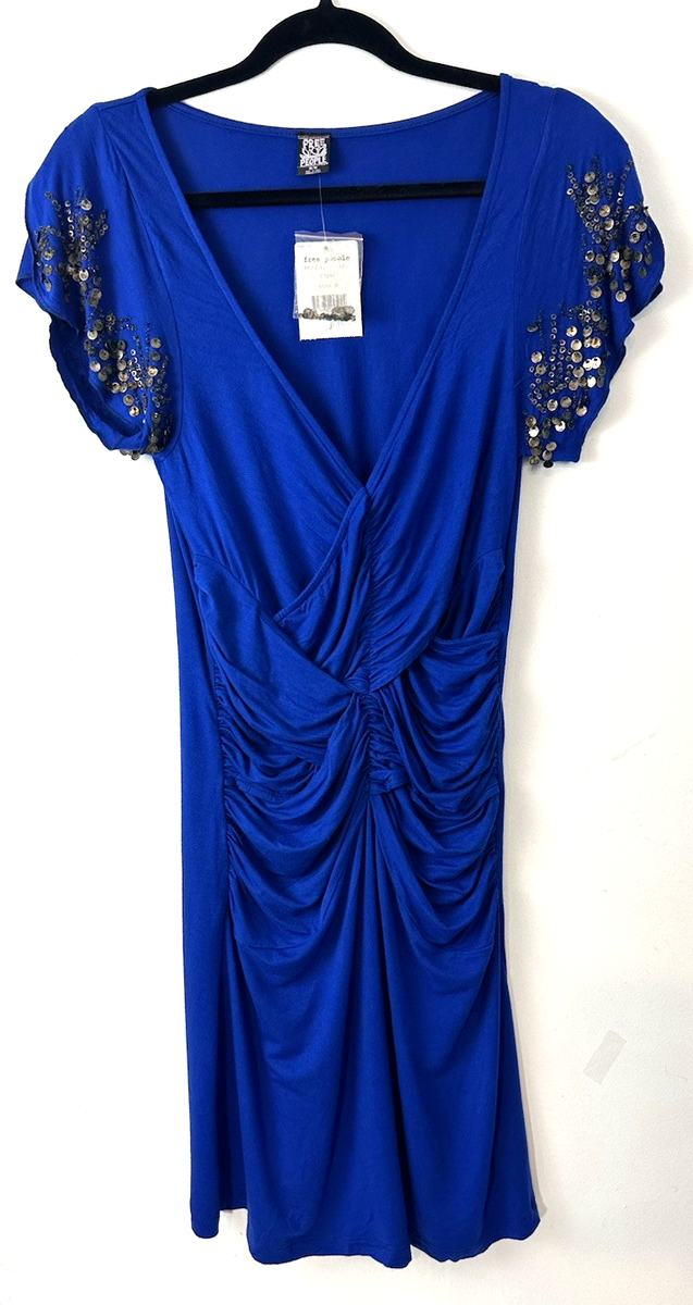 free people royal blue dress Free People Royal Blue Romper