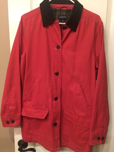 Red Barn Coat Jacket Corduroy Collar 