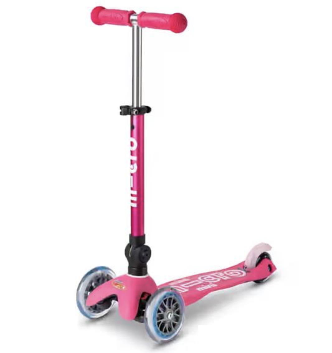 MINI MICRO DELUXE foldable MONOPATTINO mono pattino ROSA età 2+