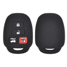 XUKEY Silicone Car Key Cover Case Remote Fob For Toyota Camry Corolla RAV4 15-19