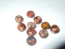 - Pietre Dure Forate - rondella sfacettata - DIASPRO LEOPARDITE 10 pz