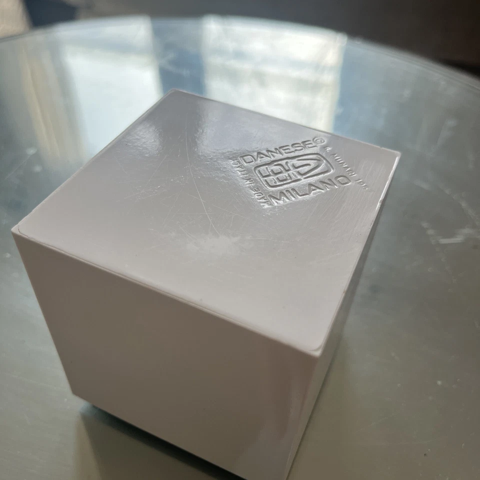 Cenicero original 1957 Bruno Munari “Cubo” blanco diseño danés Milano Foto 2 de 4