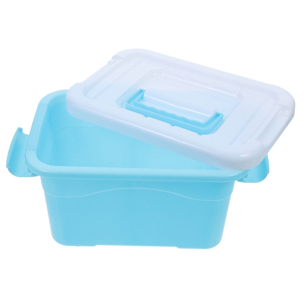 Kids Toy Storage Box with Lid - Plastic Organizer Bins