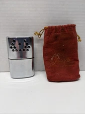 Vintage Jon-E Giant GI Hand Warmer Aladdin with Original Felt Bag Untested