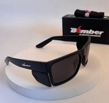 Bomber Floating Mens Rectangle Sunglasses Bla...