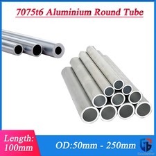 4pcs Aluminium Round Tube 30 x 50 x 300mm 7075t6 Aluminium Hollow Pipe