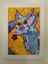 ACEO Art Card Original Artist Card ACEOcard Quiet Creature Blackbowstudio OOAK