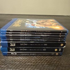 Harry Potter Blu-ray DVD Series Lot