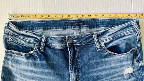 Silver Jeans Boyfriend Womens Plus 20x29 Relaxed Fit Slim Leg Medium Wash - Picture 4 of 8