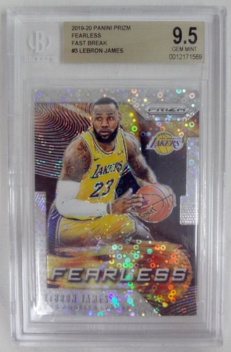 LeBron James [Gold Prizm] #3 card from 2019 Panini Prizm Fearless