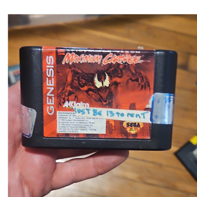 Acclaim Maximum Carnage Sega Genesis Action Video Game Cartridge NTSC-U/C
