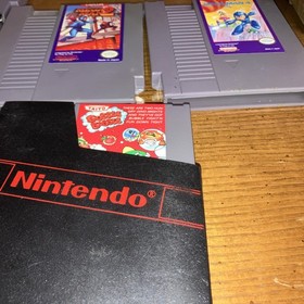 Lot Of 6 NES/ Games Bubble Bobble Turtles Time Mega Man 2/4