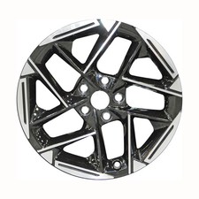 94267 OEM Reconditioned 18x8 Aluminum Wheel Machined and Painted Gloss Black