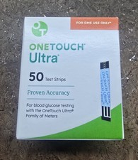 OneTouch Ultra Test Strips, 50ct Brand New In Box NOT Expired Excellent Cond