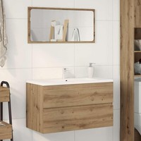 Waschbeckenunterschrank Artisan-Eiche 90X38,5X45 Holzwerkstoff