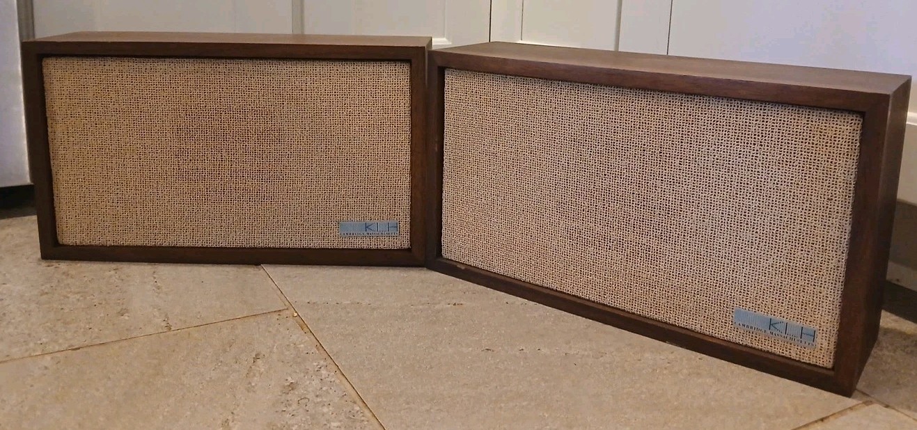 Pair Of 1960's KLH Model 21 Extension Speakers