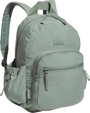 adidas Weekender Backpack Compact Lightweight Everyday Bag 19L Silver Green