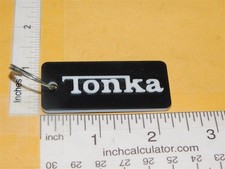 Tonka Custom 3D Printed Plastic Keychain/Zipper Pull Logo Item TKP-201W