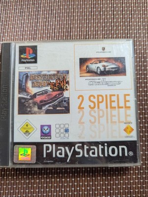 Twinpack: Destruction Derby Raw + Porsche Challenge - PS1 - Sony Playstation 1