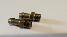 2 Pack Brass Hose Fitting, Adapter, 3/8" Barb x 3/8" NPT Male Pipe