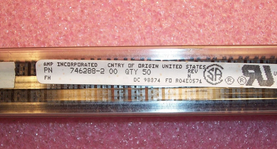 QTY (10) 14 POSITION NOVO IDC RIBBON CABLE RECEPTACLES 2.54mm 746288-2 AMP - Image 2 of 3