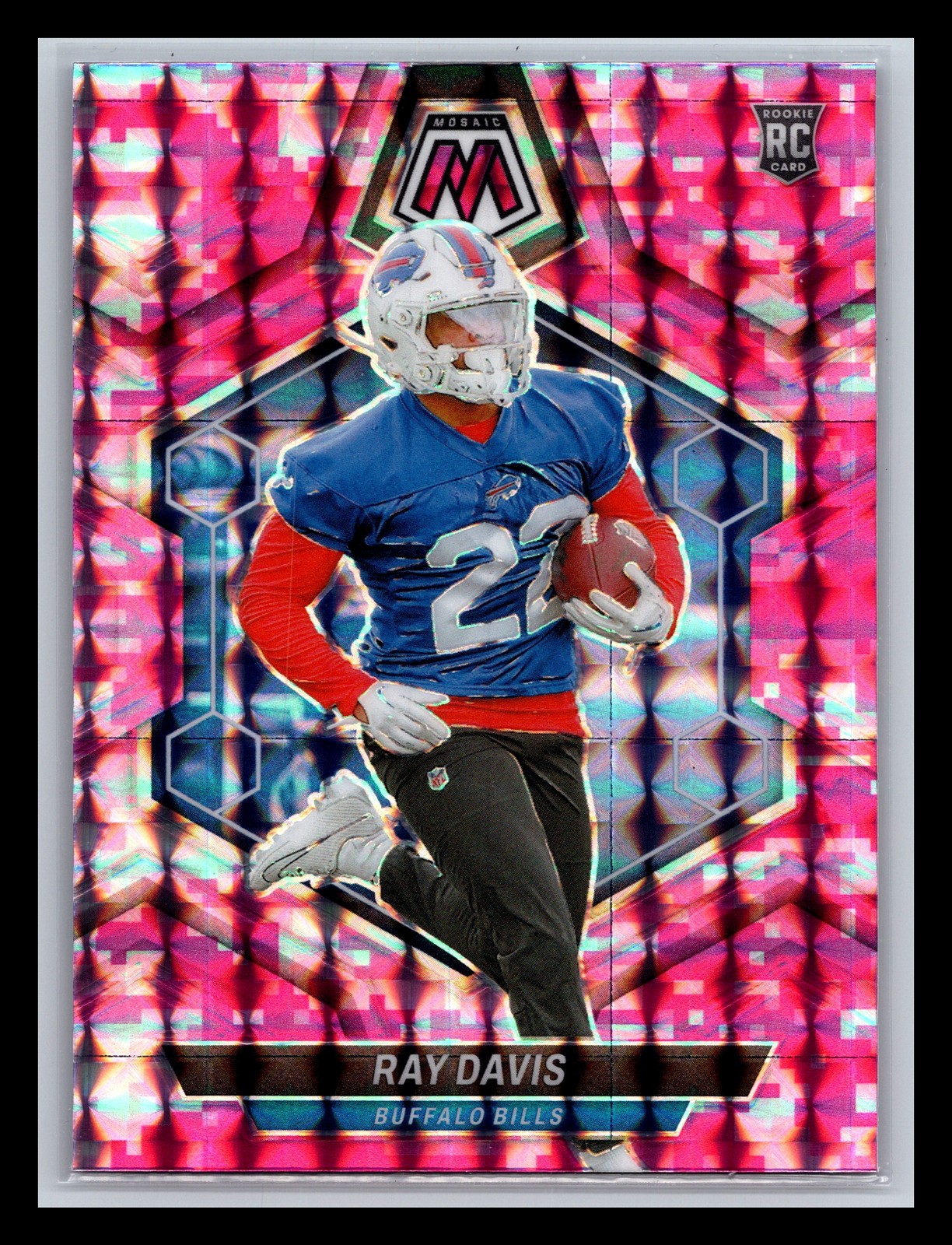 Ray Davis Buffalo Bills 2024 Panini Mosaic #387 Mosaic Camo Pink