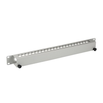 EFB 19'' 1U Cable Management Panel with Cover, RAL7035