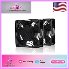 120mm Cooling Fan Set - High Airflow, 4000 RPM, Robust Metal Guard Included