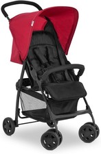 Hauck Sport, Red - Super Lightweight Travel Pushchair with Raincover (only 5.9