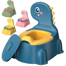 Potty Training Toilet Toddler Chair Kids Boys Girls Dinosaur Blue